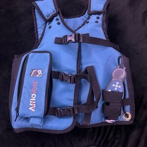 Blue and Black Therapy Vest